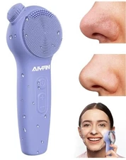 Face Wash Scrubber Cleanser Brush Silicone Electric Blackhead Remover Improve..