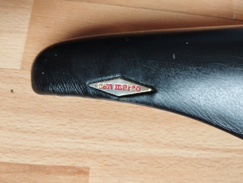 Selle San Marco Rolls Vintage Saddle Seat Gold Black Road Bike Leather * VGC * - Picture 6 of 14