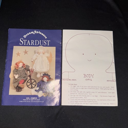 Vintage MUSTER 1986 / 1991 Revised #125 STARDUST 22" Angel and Dolls UNCUT - Bild 3 von 6