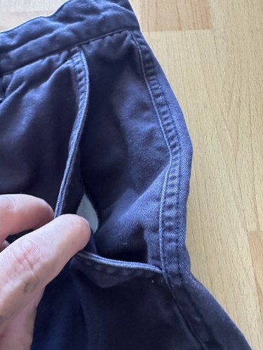 Vintage 90s Y2K Quicksilver Baggy Black Cargo Shorts Mens 34 Button Snap Pockets - Picture 7 of 11