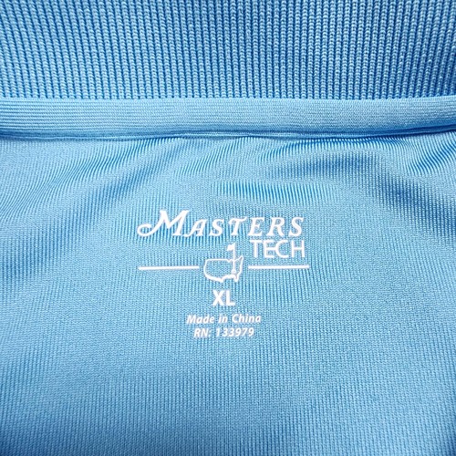 Camisa polo de golf Masters Tech para hombre XL azul a rayas rendimiento Augusta National - Imagen 4 de 12