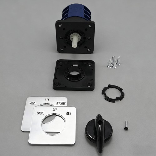 Interruttore Trasferimento 40 Ampere,Shore-Off-Gen Interruttore Rotante per Camper,Camper,Camion,Barca - Foto 12 di 15