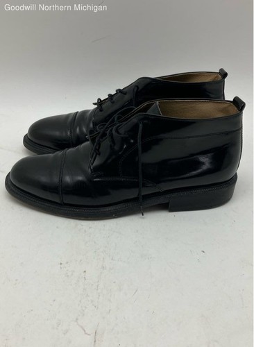 Vero Cuoio 3097 Black Solid Chukka Dress Shoe Men 10 - Picture 2 of 6