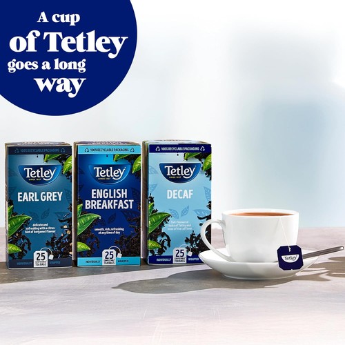 Tetley Enveloped Variety 90 Envelops 7 Flavour - Picture 3 of 12