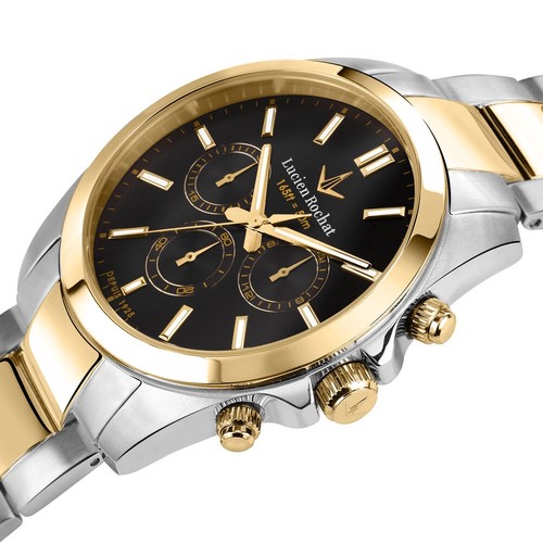 Lucien Rochat Leman – Orologio Uomo Bicolore Nero Cronografo (R0473617001) - Imagen 2 de 7