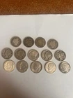 (4) Barber Dimes, (5) Roosevelt Dimes, & (5) Mercury Dimes