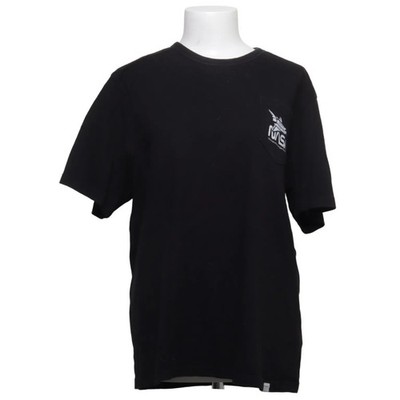 Pull & Bear, T-shirt, Größe: L, Schwarz, Baumwolle, Print, Herren #RUG