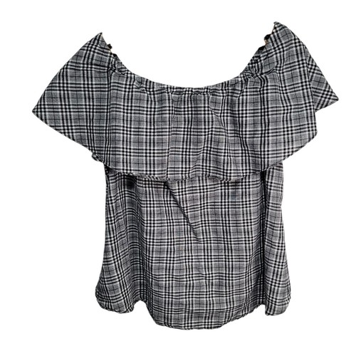 Michael Michael Kors Off The Shoulder Peasant Blouse Size M - Picture 2 of 14