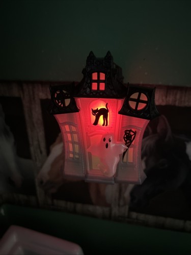 Luce notturna Ghostly Haunted House Wallflower plug in luce bagno e corpo funziona usata in ottime condizioni - Foto 4 di 9