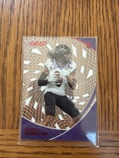 2023 Chronicles Draft Picks Quentin Johnston Clear Vision Rookie Card Red/149