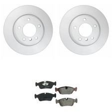 Hella Pagid Front Rotors Low-Met Disc Brake Pad Kit For BMW E36 E46 3-Series Z3