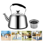  Stainless Steel Whistling Kettle: Retro Stovetop Tea Pot with Infuser - 3 Liter