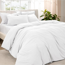 Microfiber Duvet Cover Set - Ultra Soft Washed Microfiber - King/California King