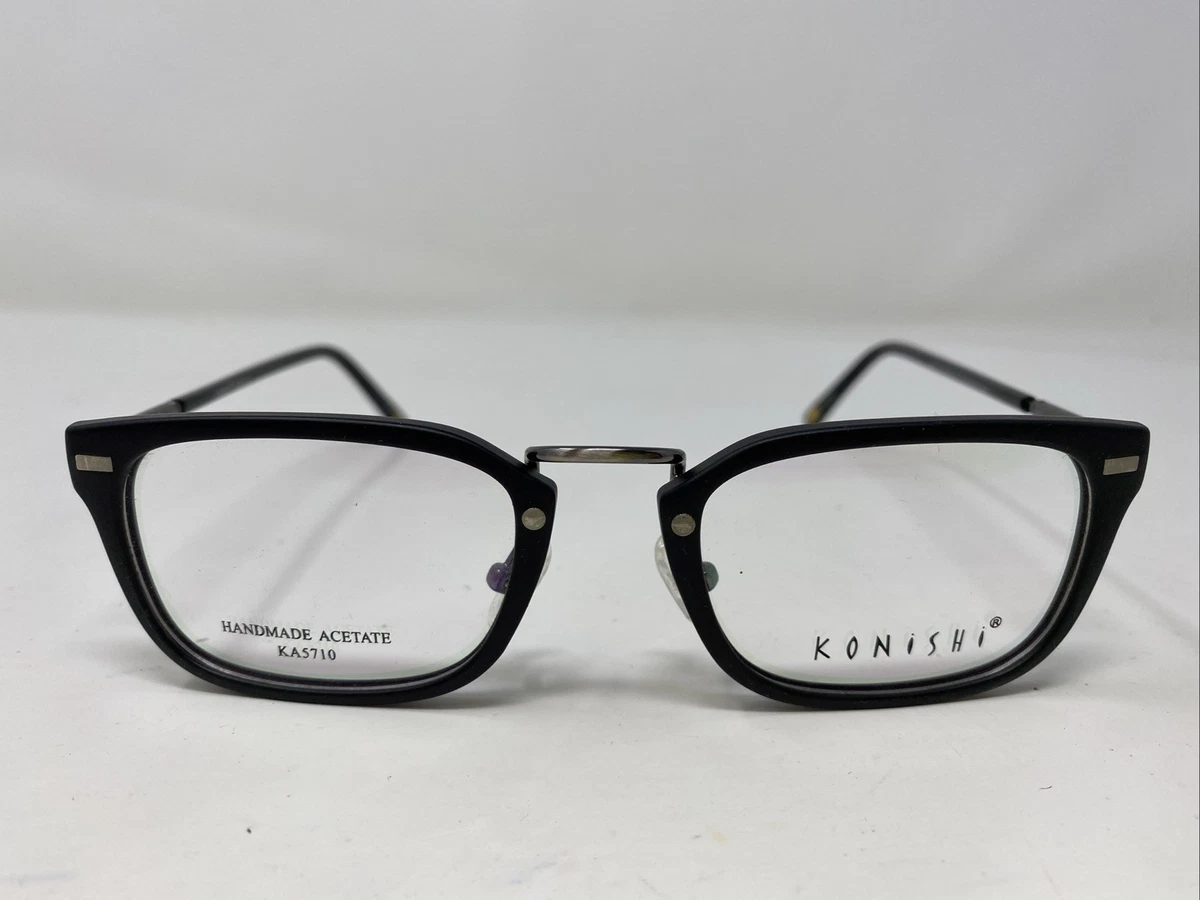 KONISHI C50 Brown 51-18-140 Rectangle Eyeglass Frames ONLY Japan Flex Hinges KONISHI Eyeglass Frames | eBay main image 4