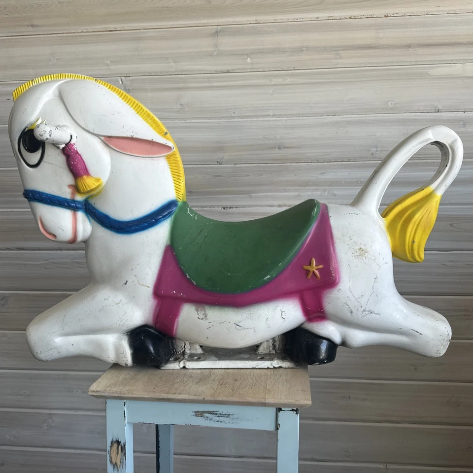 Paseo de bobina de resorte de patio de recreo vintage, sin marca, paseo de aluminio fundido, SIN RESORTE. Foto 2 de 4