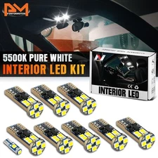 For 17-24 Honda Ridgeline Dome Glove Box Cargo Light Interior LED Bulb Kit 9 Pcs