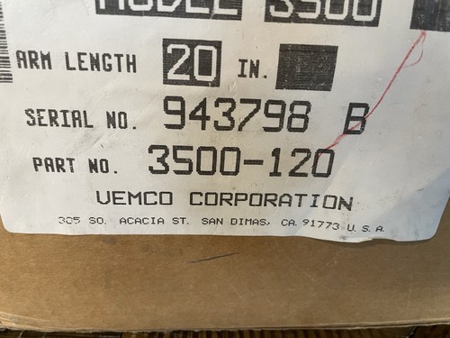 VEMCO 3500 Mechanical Drafting Machine Arm Length 20" - Picture 13 of 13
