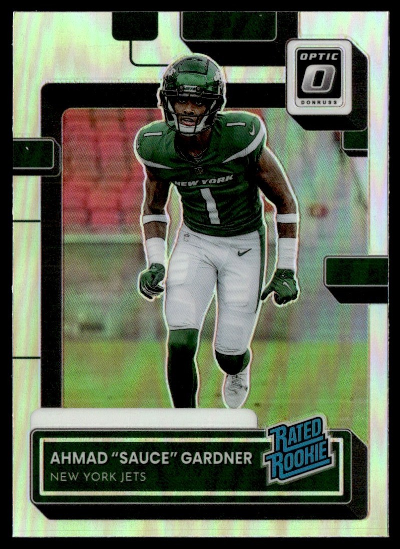 2022 Donruss Optic Rated Rookie Preview Silver Ahmad Sauce Gardner #P-328