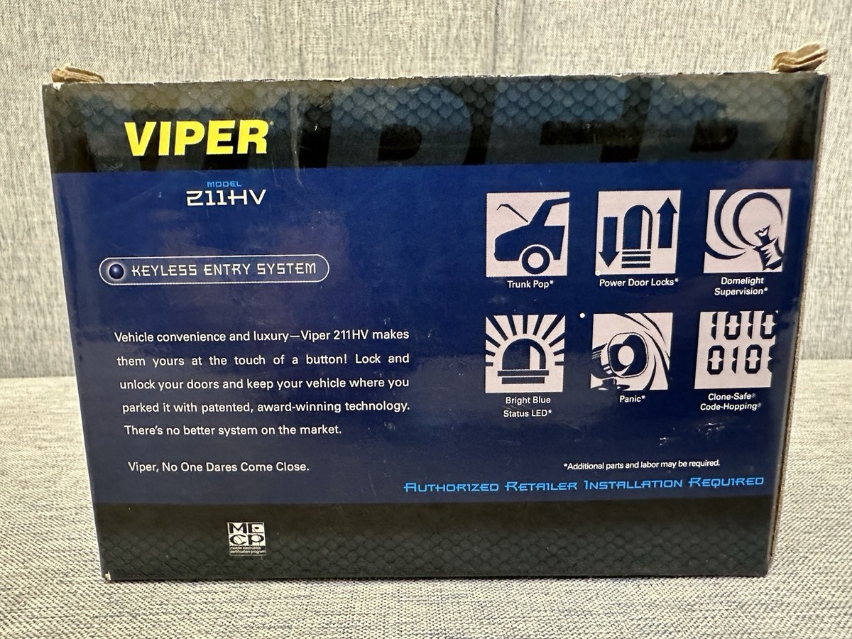 VIPER SECURITY SYSTEM 211HV 93207008832| eBay