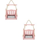  2 PCS Futterspender Wildvögel Vogelhäuschen Zum Aufhängen Outside