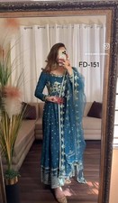 Presenting New Faux Georgette Gown And Bottom With Dupatta For Women  Girls