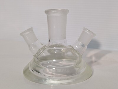 ChemGlass CG-1940-A-01 Reaction Vessel Lid, 3-Neck, 24/40 and (2) 14/24 Joints