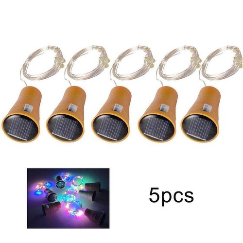 Solar Wine Bottle Lights, Waterproof Cork Shaped Lights Q4D7 R0T1 GX Ligh A6Z1 - Picture 16 of 17