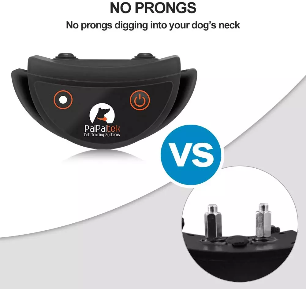 No Shock Dog Training Collar Rechargeable Waterproof No Shock