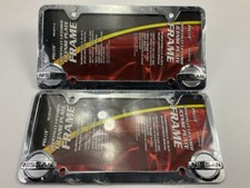 2 Pilot Wl071c Triple Chrome Plated License Plate Frame For Nissan