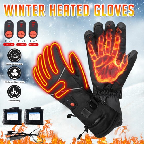 Beheizte Handschuhe + 2X 5000mAh Electric Battery Wiederaufladbar Touchscreen DE - Bild 16 von 18