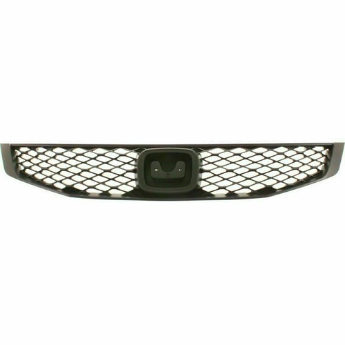 New HONDA CIVIC Coupe For 2009-2010 Front New Bumper Grille Lower Center 2Pc Set - Picture 7 of 11