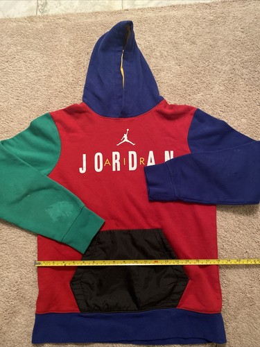Nike Air Jordan Kid’s Boys Colorblock Hoodie Sweater Size Xl 13-15 Years READ - Picture 3 of 5