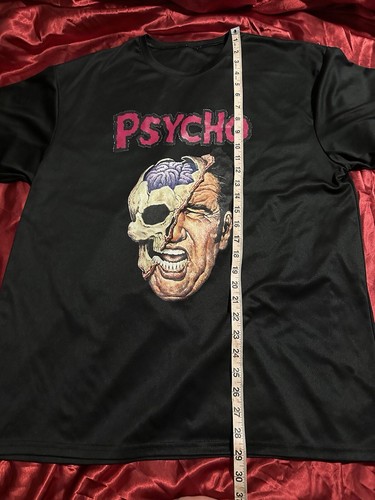 Psycho CrackedSkull HORROR T-Shirt 100% Polyester Gr. XL nur Maße Foto - Bild 8 von 12