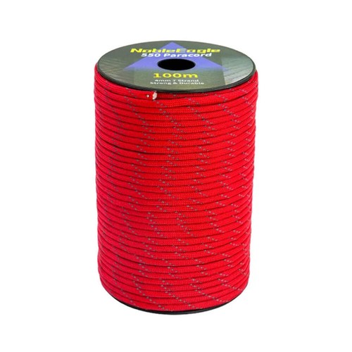Reflective Paracord Military 7 Strand 4mm 550 Tactical Parachute Cord Camping Te - Bild 31 von 48