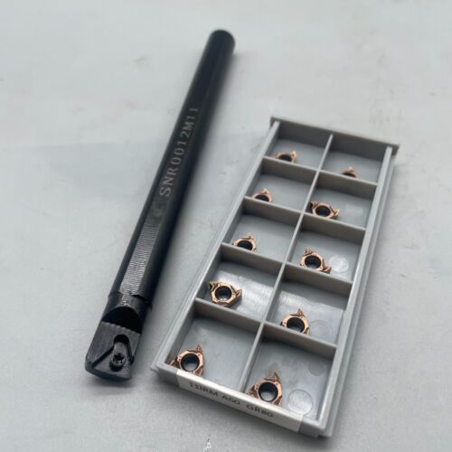 12mm SNR0012M11 Threading Turning Tool Holder Boring Bar + 11IR A60 Carbide Inse - Picture 2 of 11