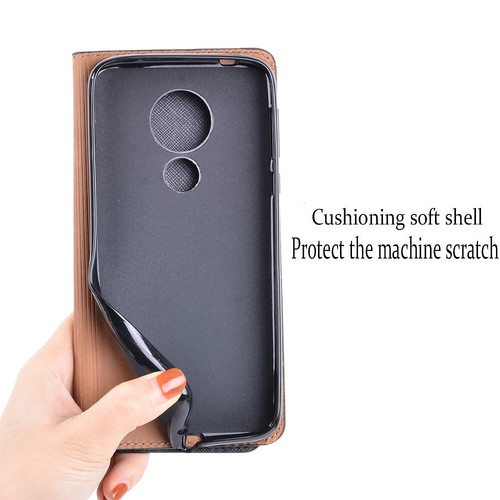 Custodia portafoglio supporto pelle per Motorola Moto G8/G10/G22/G30/G31/G50/G62 - Foto 6 di 34