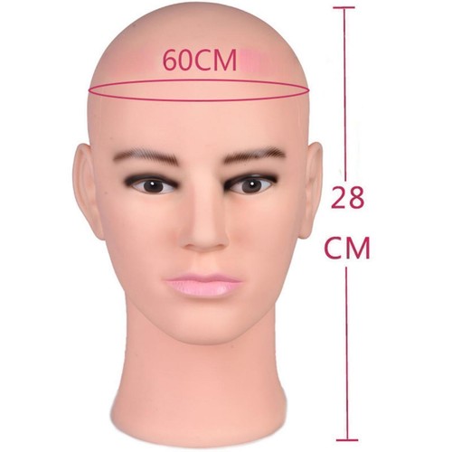 Male Bald Mannequin Head Manikin Wig Head Stand for Hats Wigs Making Styling - Bild 7 von 7