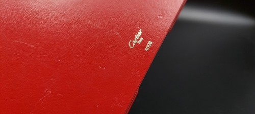 CARTIER Paris 4008 Jewels Rare Red Leather Box Luxury Super Luxury Necklace Necklace Necklace - Picture 6 of 21