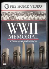 WWII Memorial📀 A Testament to Freedom PBS Military World War DVD 2004