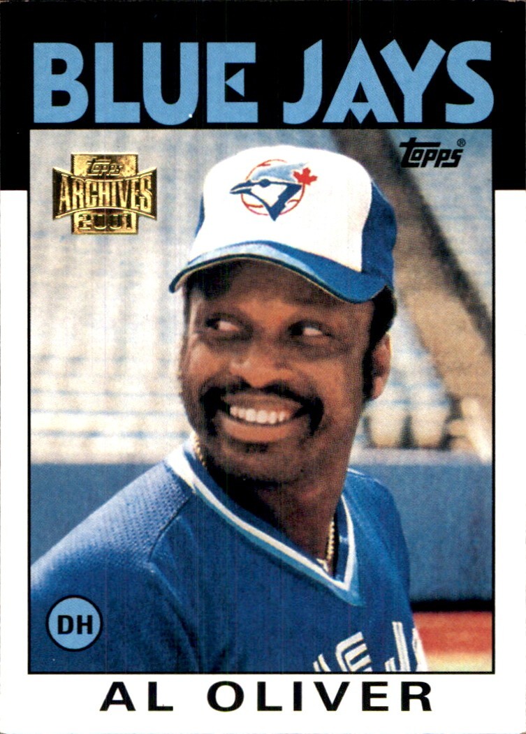 2001 Topps ARCHIVES #393 Al Oliver TORONTO BLUE JAYS 1986