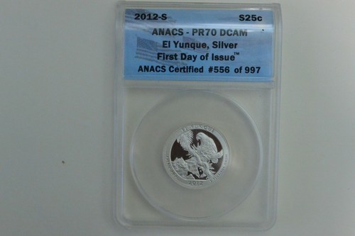 2012 S SILVER National Parks Quarter Set ANACS PR70DCAM First Day of Issue - Picture 10 of 11