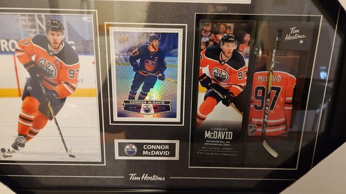 Connor McDavid Tim Hortons Limited Edition Stick And Card Combo Framed Photo - Picture 3 of 5