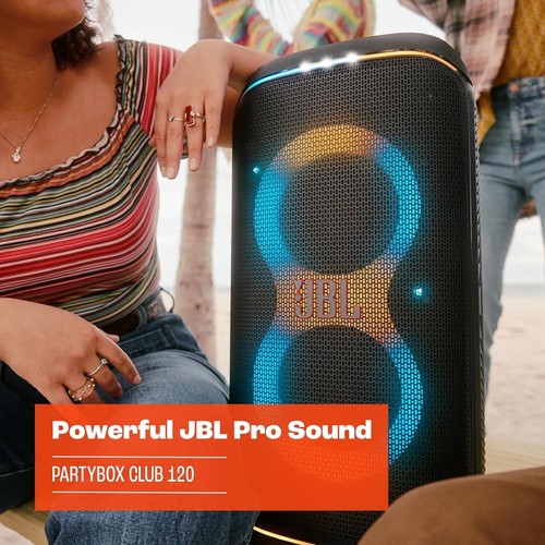 Nuevo JBL PartyBox Club 120 - Altavoz portátil para fiestas con mango plegable - Negro - Imagen 4 de 12