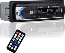 Autoradio Bluetooth 4.0 - 1 DIN - 4X40W - Funzione AUX, Lettore MP3 E Doppia Por
