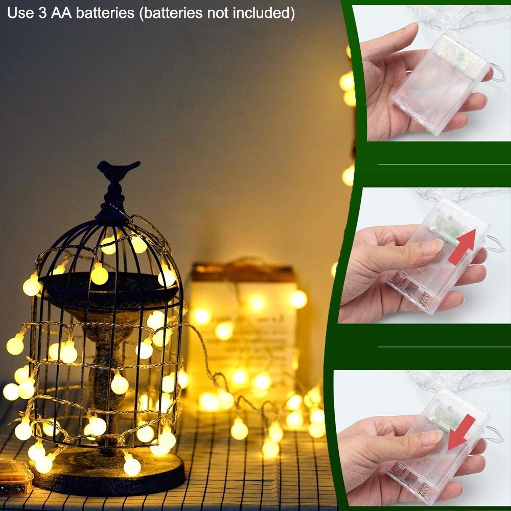 Battery operated sale lantern string lights