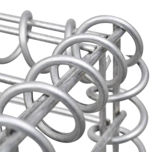 vidaXL Gabion Basket Galvanised Steel 59"x19.7"x39.4", 142551 - Picture 3 of 6