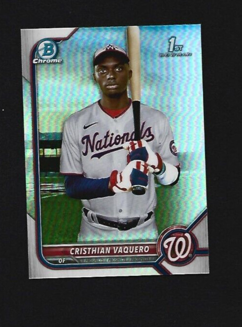 2022 Bowman Chrome Cristhian Vaquero BCP-157 Refractor 174/499 Nationals