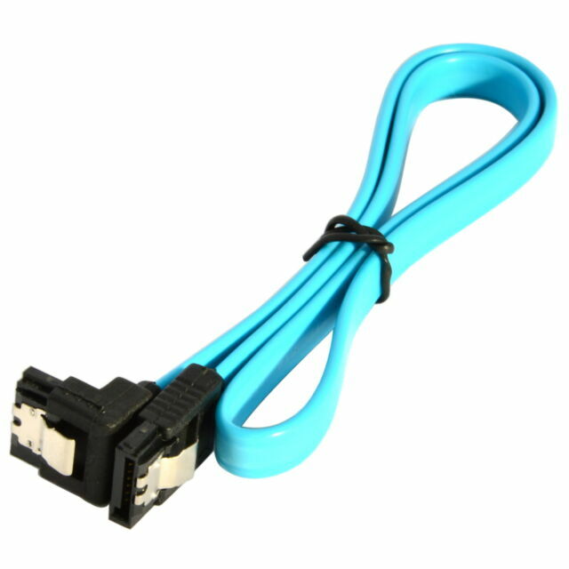 Blue 18/" SATA 3.0 Cable SATA3 III 6GB//s Right Angle Serial ATA SSD Hard Drive
