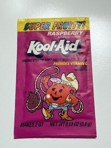 Vintage Old Kool Aid Packet Unopened Raspberry 80s 90s