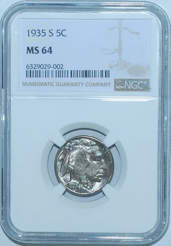 1935 S NGC MS64 Buffalo Nickel